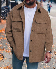 Coat Polo Collar Top Men Fashion Clothes
